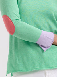 ZAKET & PLOVER ELBOW PATCH JUMPER