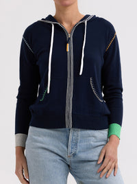 ZAKET & PLOVER HEART EMBROIDERY HOODIE