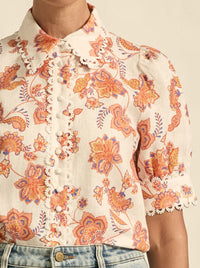 ZOE KRATZMANN TETHER PRINTED TOP