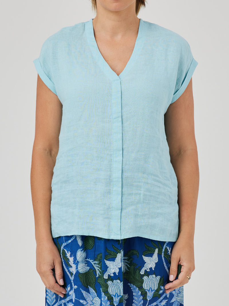 CAKE ZEB LINEN TOP