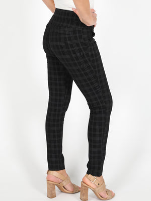 GABRIELLA FRATTINI MITCH BLACK CHECK PANT