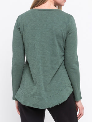 JUMP COTTON LONG SLEEVE TOP