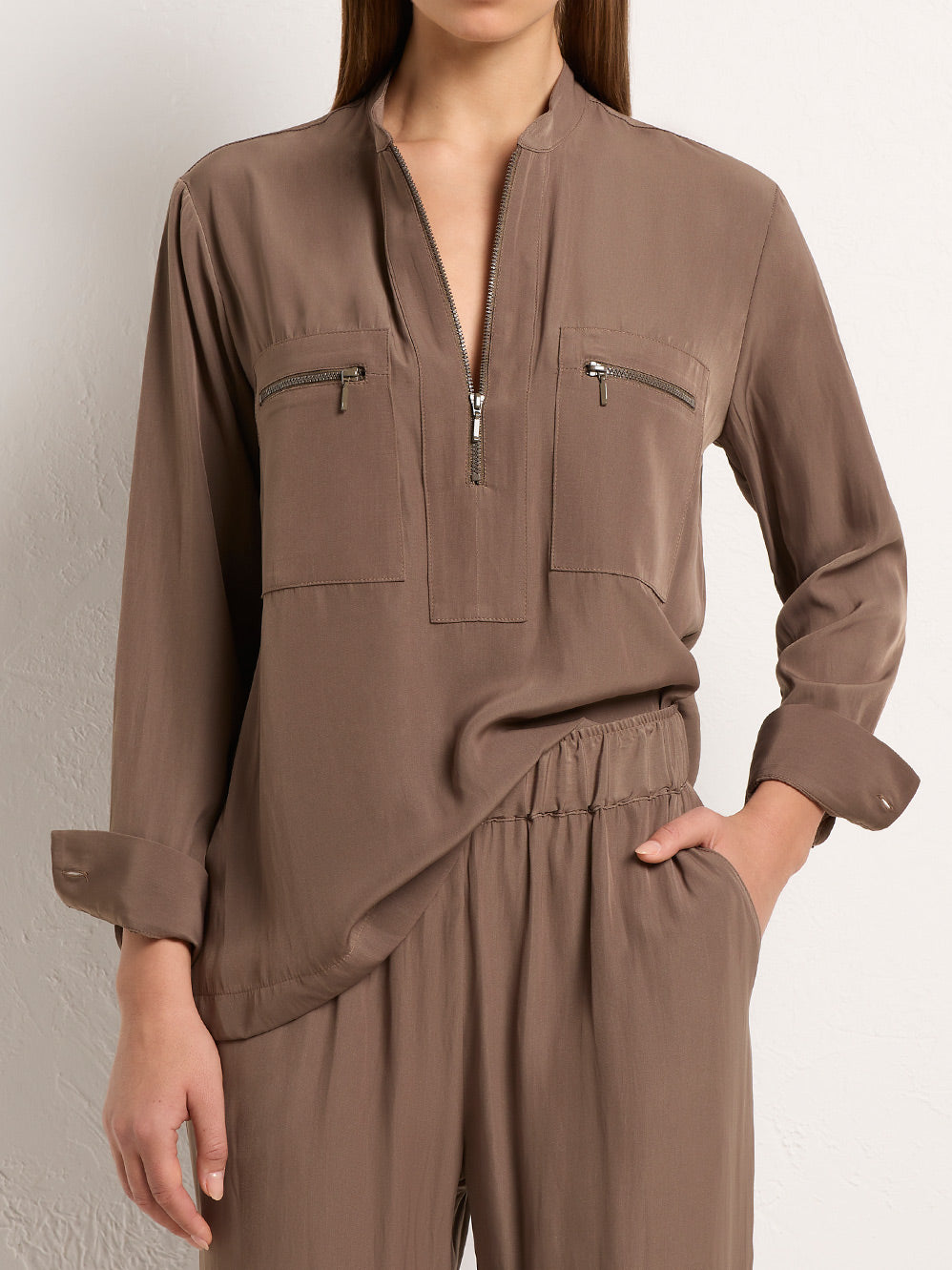 MELA PURDIE MULTI ZIP SHIRT