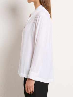 MELA PURDIE BEVEL NECK SHIRT