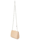 OLGA BERG CECE STRAW WEAVE BOX BAG
