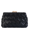 OLGA BERG QUINN WOVEN CLUTCH
