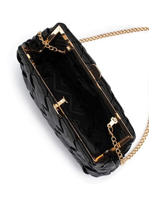 OLGA BERG QUINN WOVEN CLUTCH