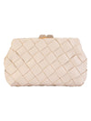 OLGA BERG QUINN WOVEN CLUTCH