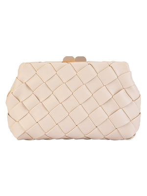OLGA BERG QUINN WOVEN CLUTCH