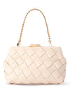 OLGA BERG QUINN WOVEN CLUTCH