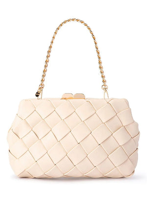 OLGA BERG QUINN WOVEN CLUTCH