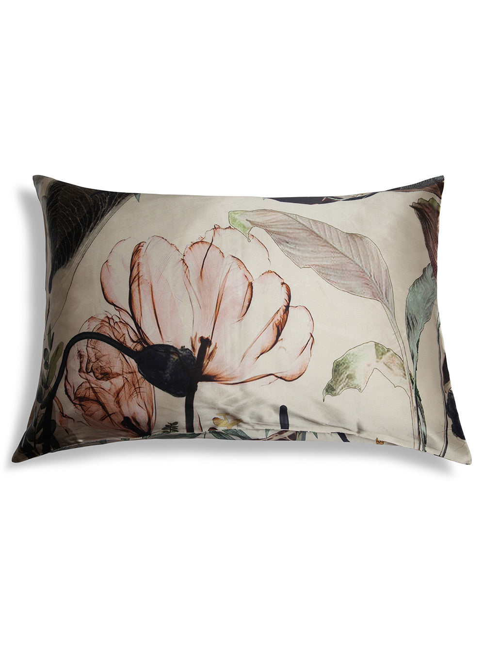 THE ARTISTS LABEL RADIO GARDEN SILK PILLOW CASE