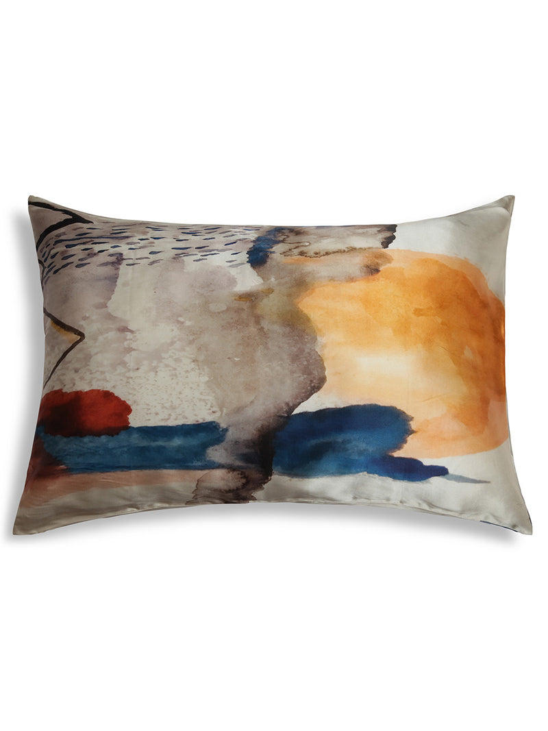 THE ARTISTS LABEL DEEP IN THE NORTH SEA SILK PILLOW CASE