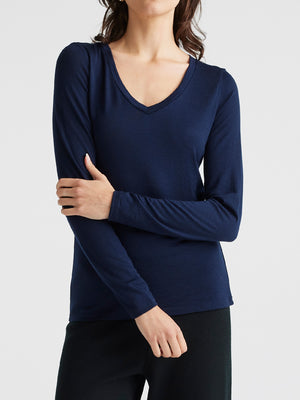 TOORALLIE MERINO V NECK TEE