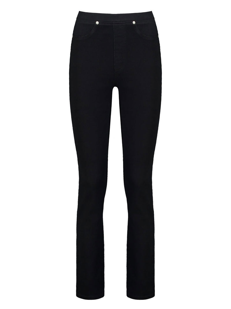 VASSALLI SLIM LEG PULL ON DENIM PANT