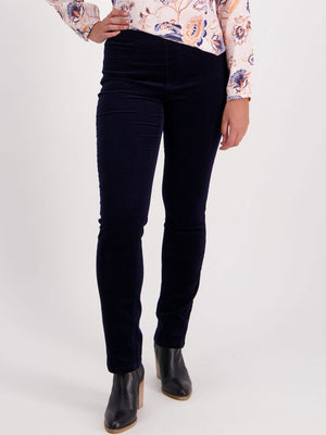 VASSALLI SLIM LEG CORD PULL ON PANT