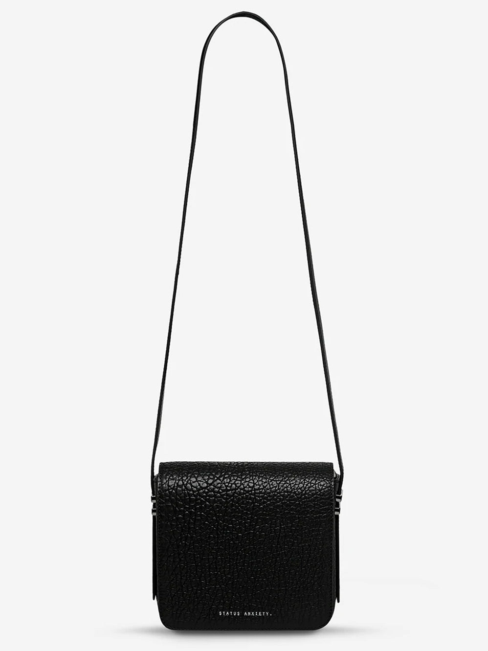 STATUS ANXIETY WANT TO BELIEVE BAG - BLACK BUBBLE